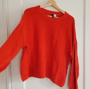 H&M divided oversize orange sweater